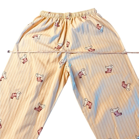 Baleno Women’s Blush and Maroon Pajama Set with Vintage-Inspired Dog Design SZ S - Picture 9 of 11